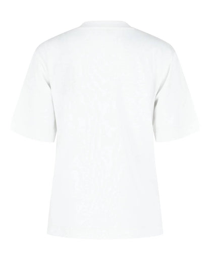 Cotton T-Shirt With Zig Zag Embroidered Pocket