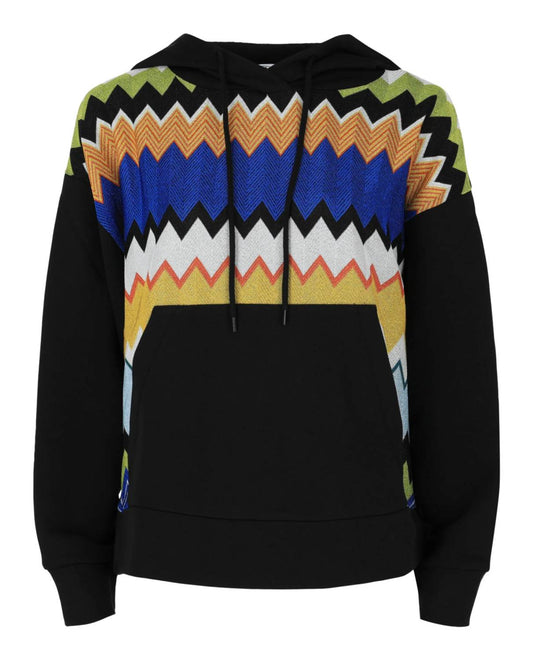 Women's Metallic Chevron Hoodie