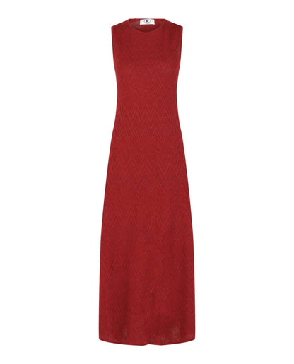 Women's Metallic Chevron Maxi Dress