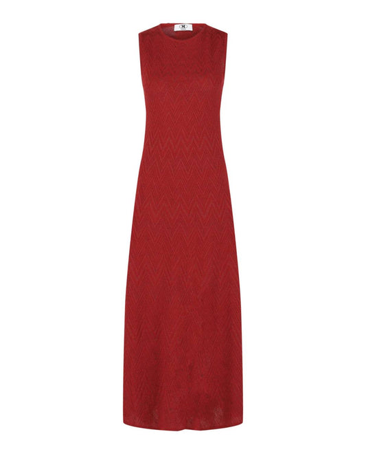 Women's Metallic Chevron Maxi Dress
