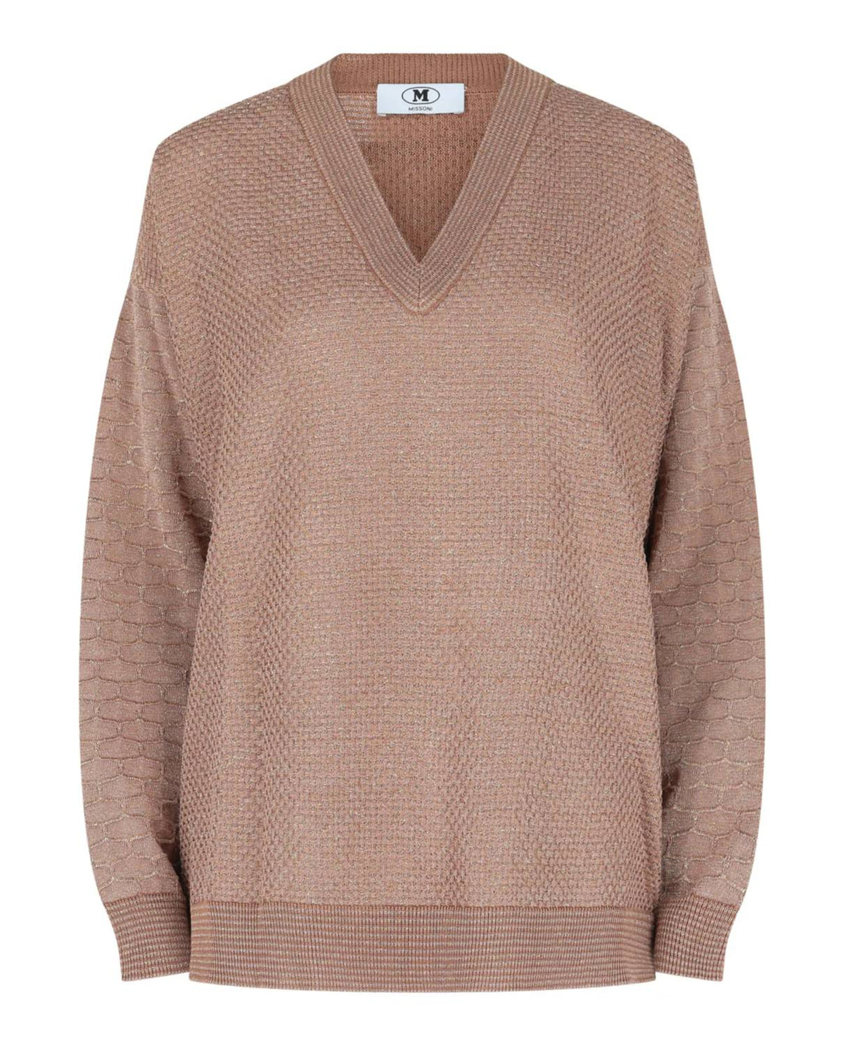 Women's Oversized Lamé Sweater