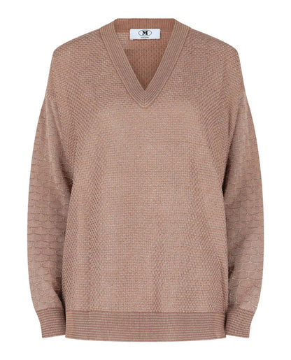 Women's Oversized Lamé Sweater