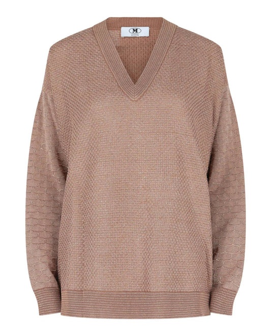 Women's Oversized Lamé Sweater