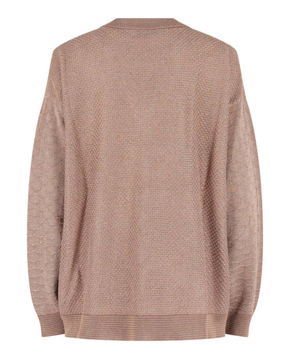 Women's Oversized Lamé Sweater