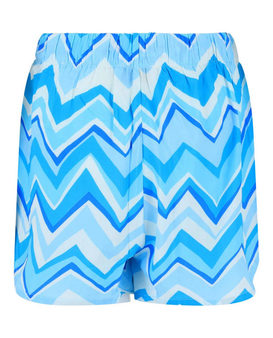 Women's Striped Dolphin Hem Shorts