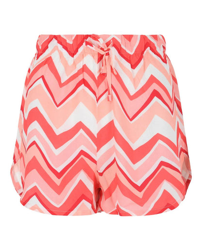 Women's Striped Dolphin Hem Shorts