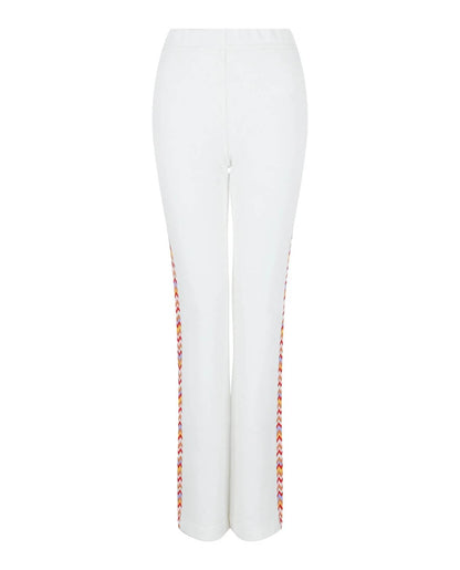 Women's Zig Zag Patterned Wide-leg Pants