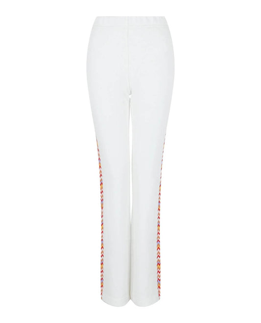 Women's Zig Zag Patterned Wide-leg Pants