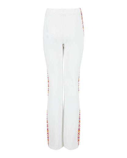 Women's Zig Zag Patterned Wide-leg Pants