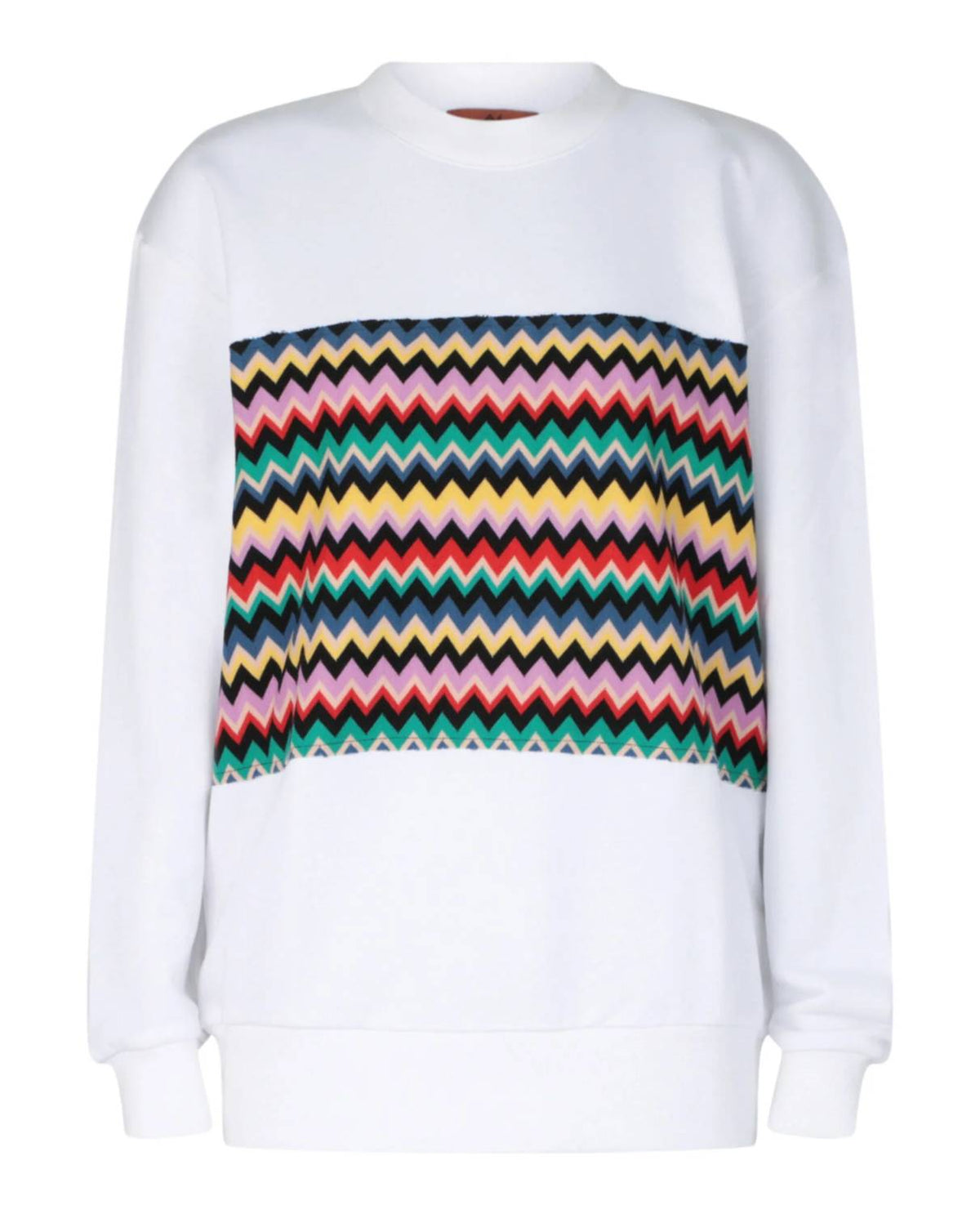 Women's Zigzag Graphic Cotton Sweatshirt