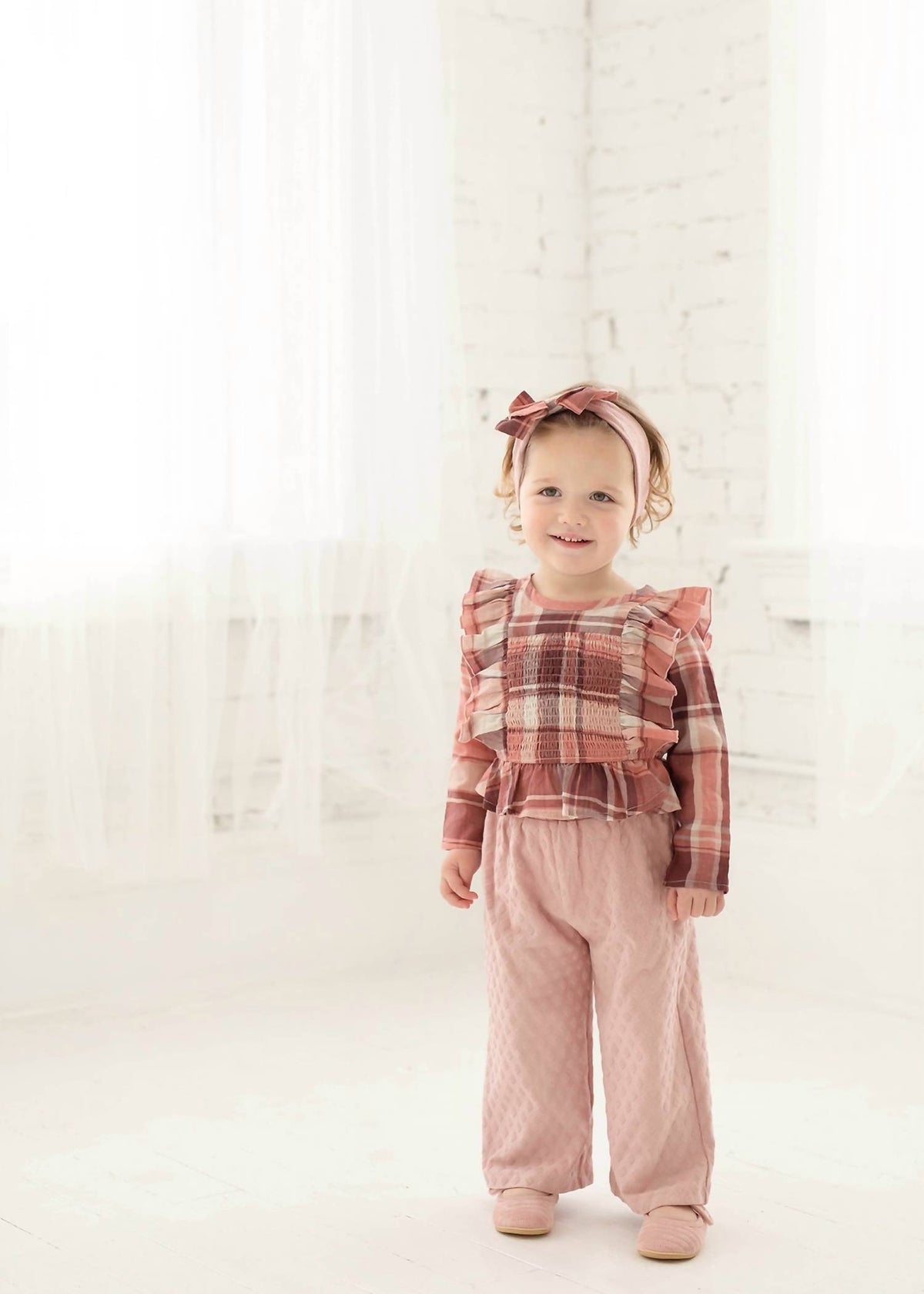 2-Piece Plaid Woven Set