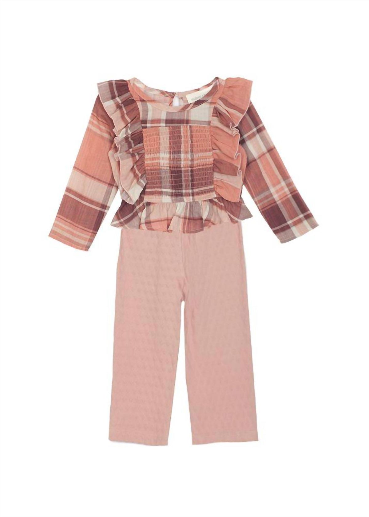 2-Piece Plaid Woven Set