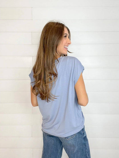 V-neck Ruched Front Top