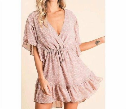 Go with the Flow V Neck Dress