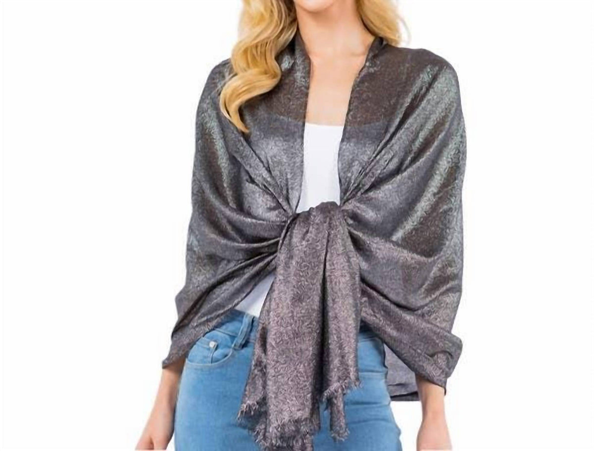 Women's Metallic Lurex Scarf