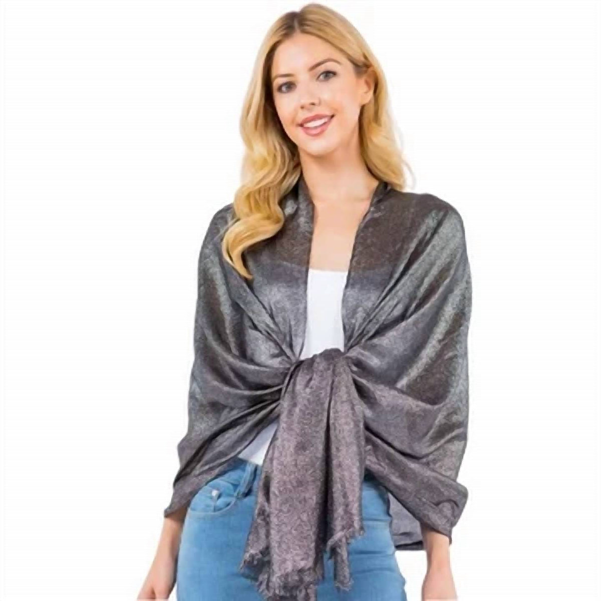 Women's Metallic Lurex Scarf
