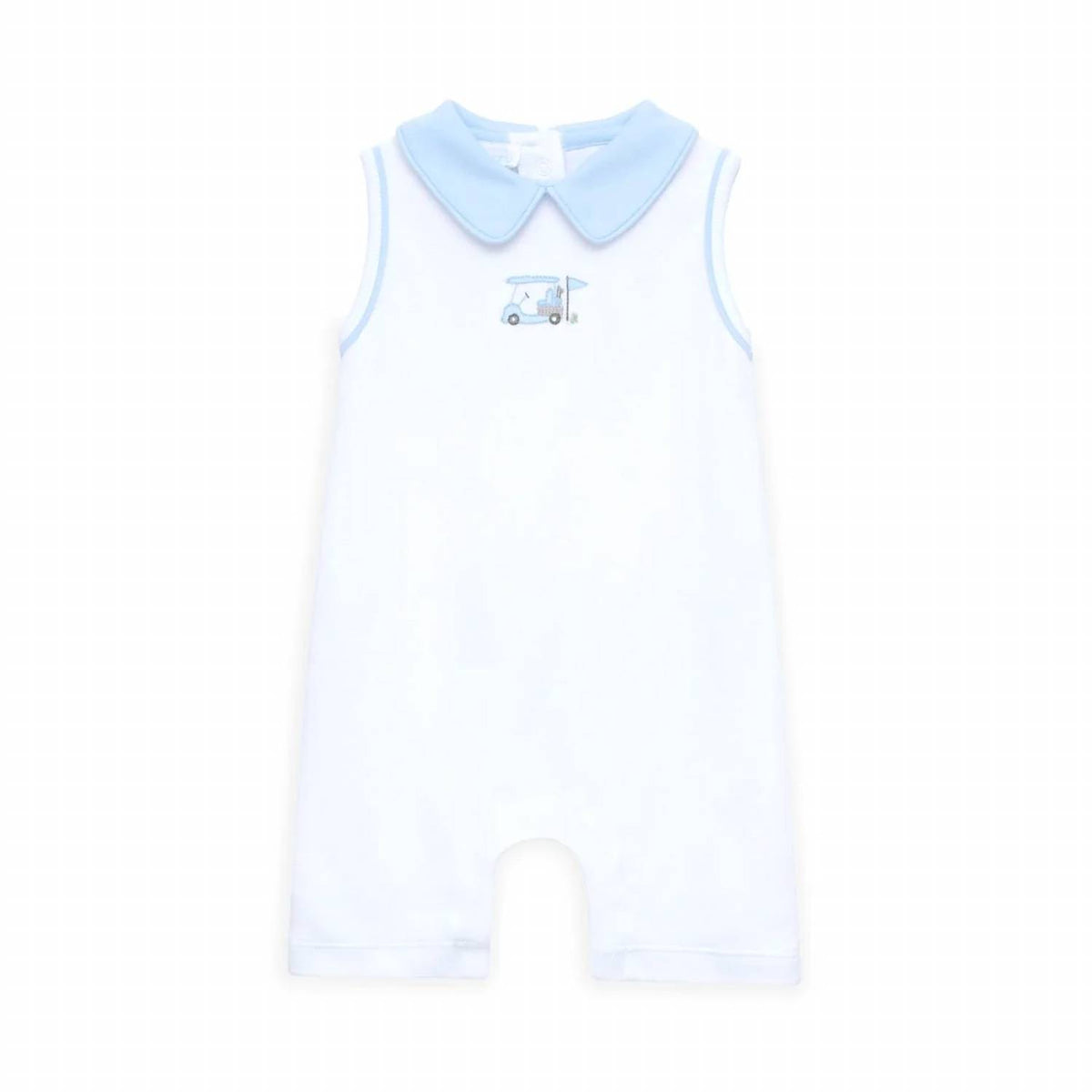 Boy's Little Golfer Collared Sleeveless Short Playsuit