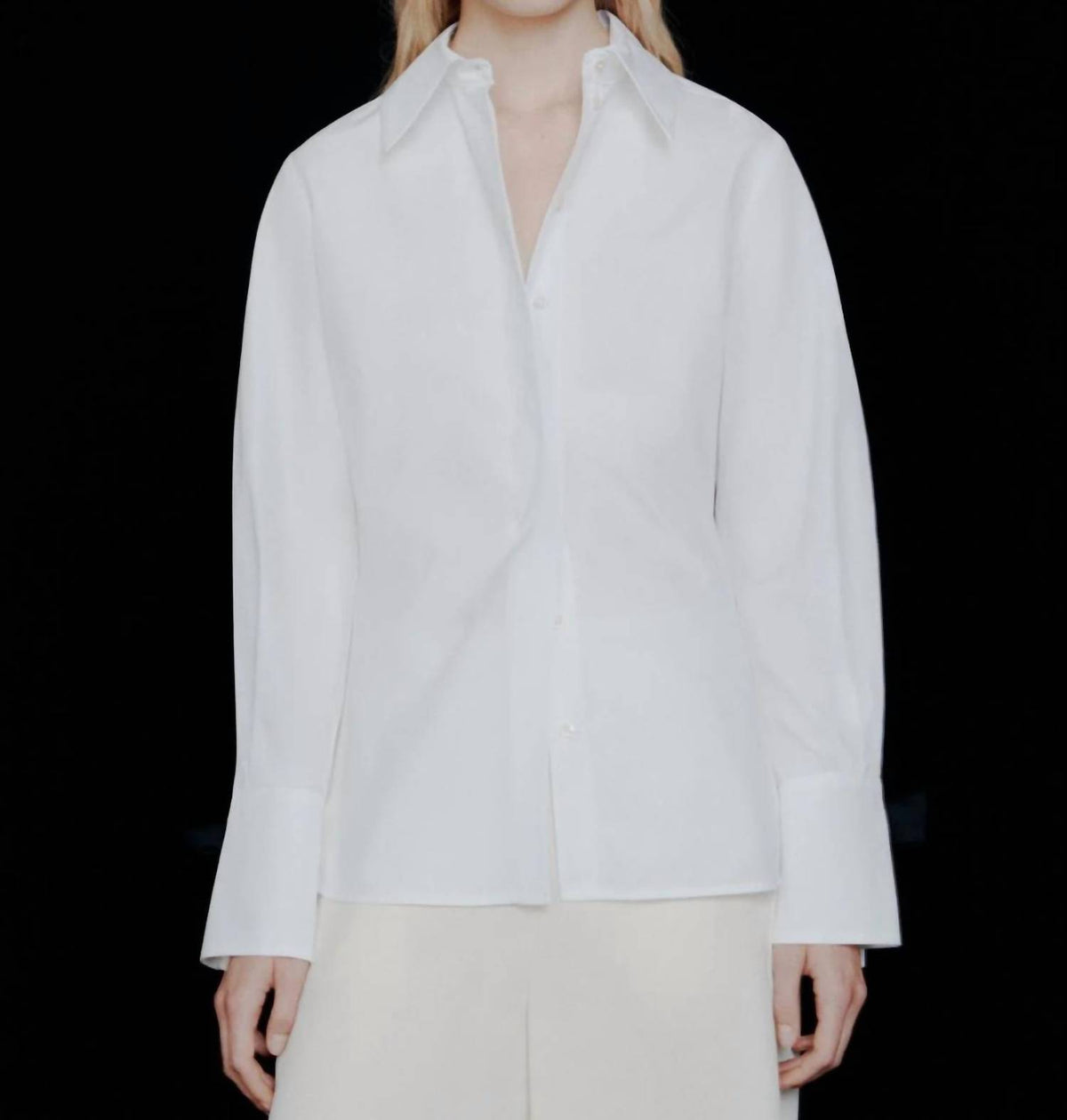 Concealed Button Fastening Shirt