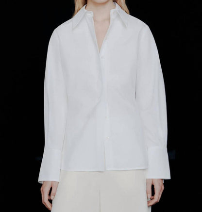 Concealed Button Fastening Shirt