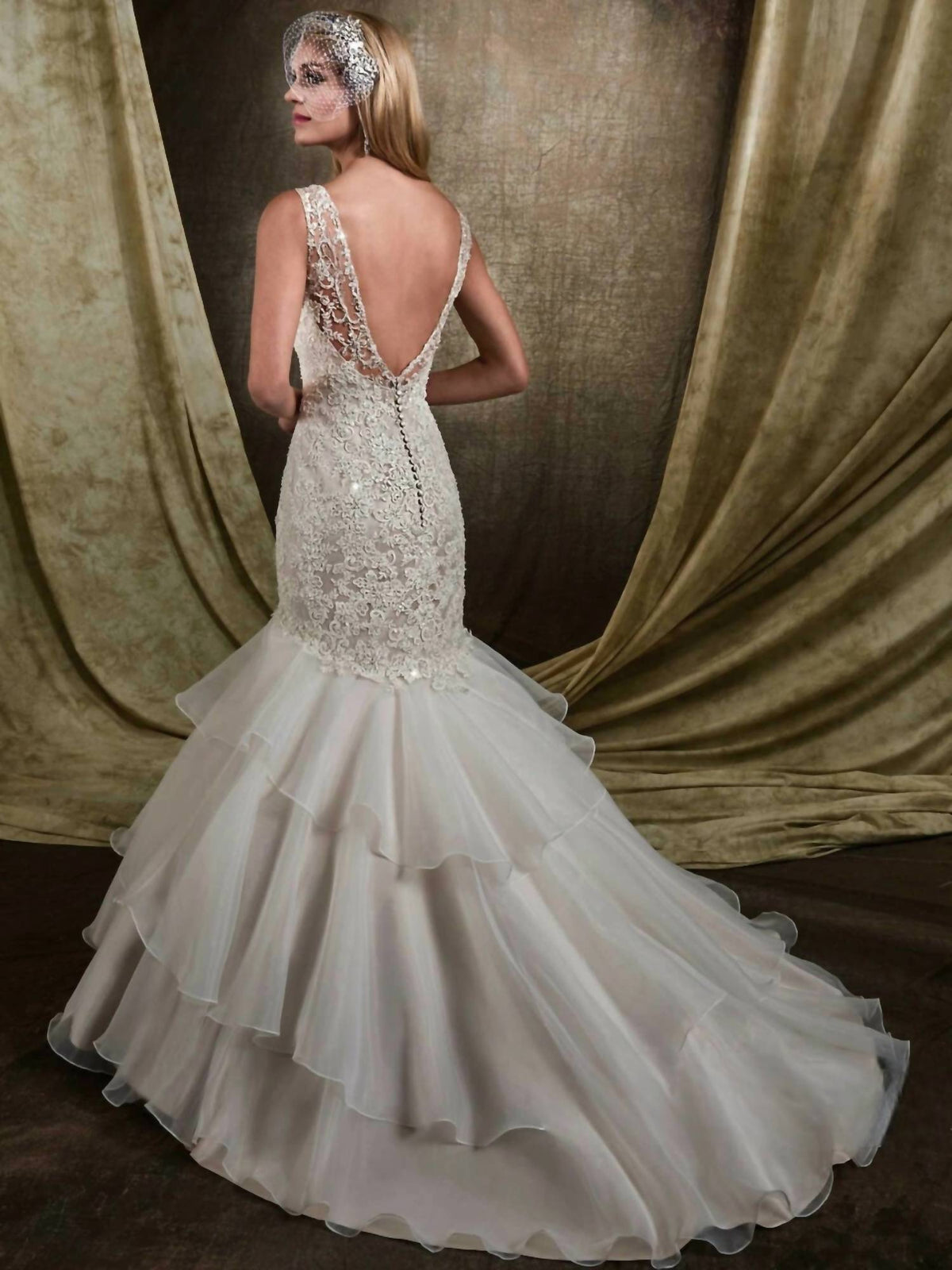 Mermaid Crystal Beaded Dress