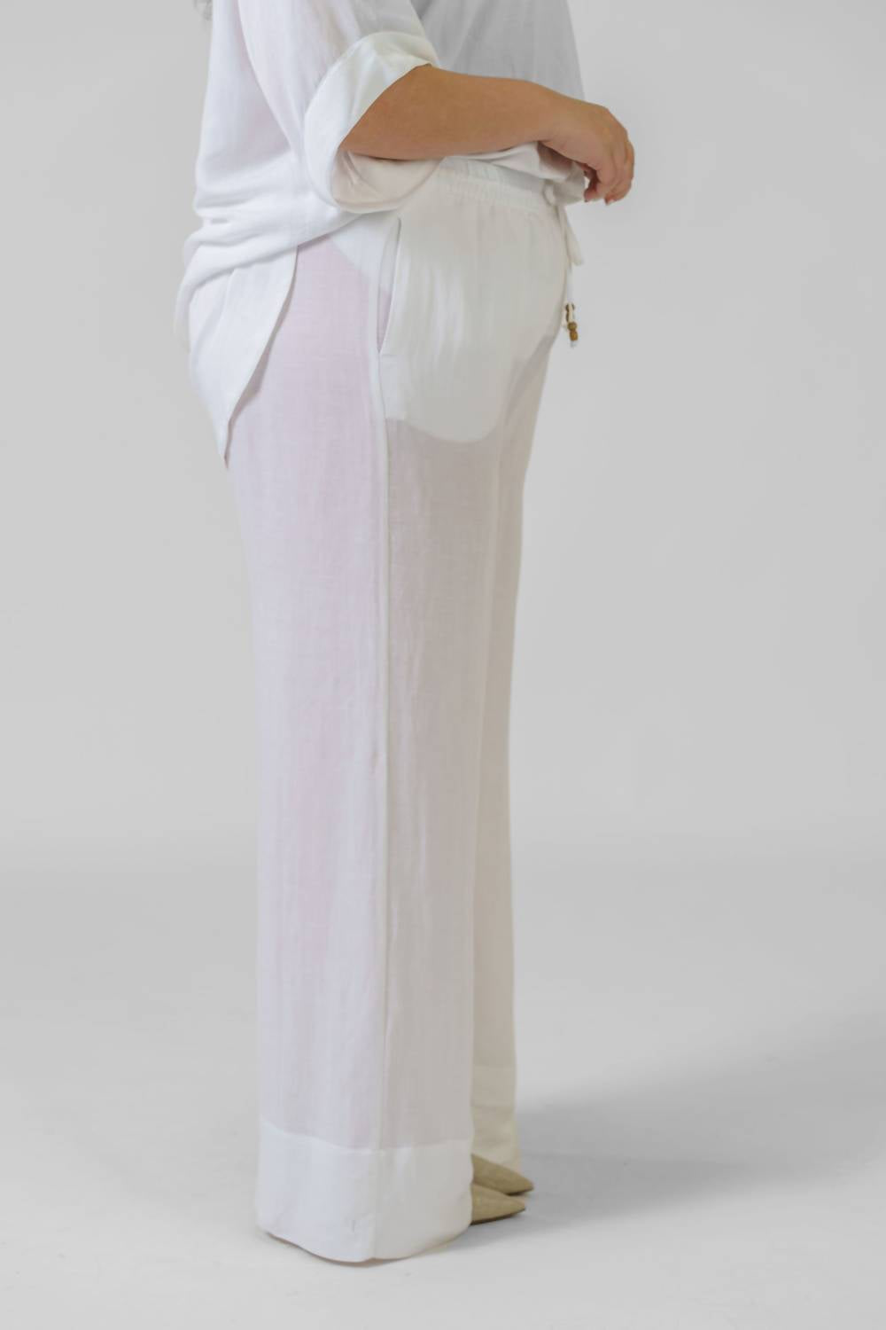 Linen Viscose Trouser - Plus