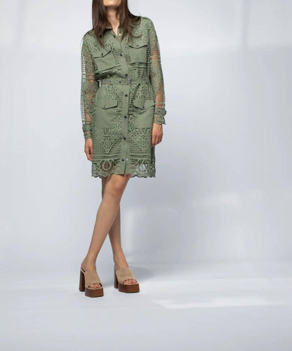 Robe Chemise Broderie Anglaise Shirt Dress
