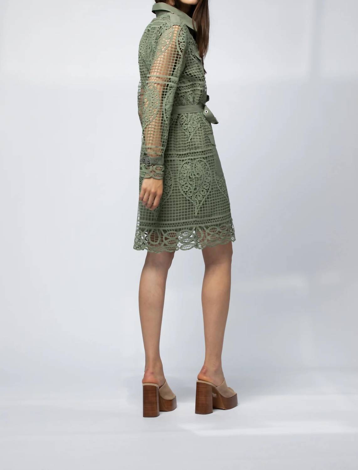 Robe Chemise Broderie Anglaise Shirt Dress