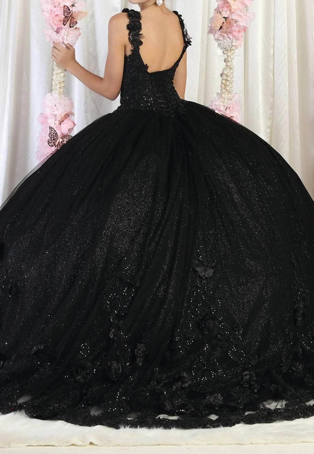 Floral Detailed Quinceanera Ballgown