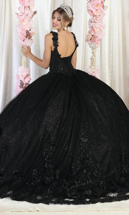 Floral Detailed Quinceanera Ballgown