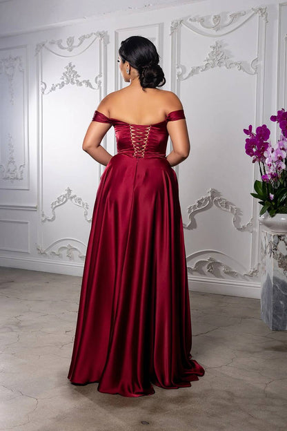Off Shoulder Pocket Gown
