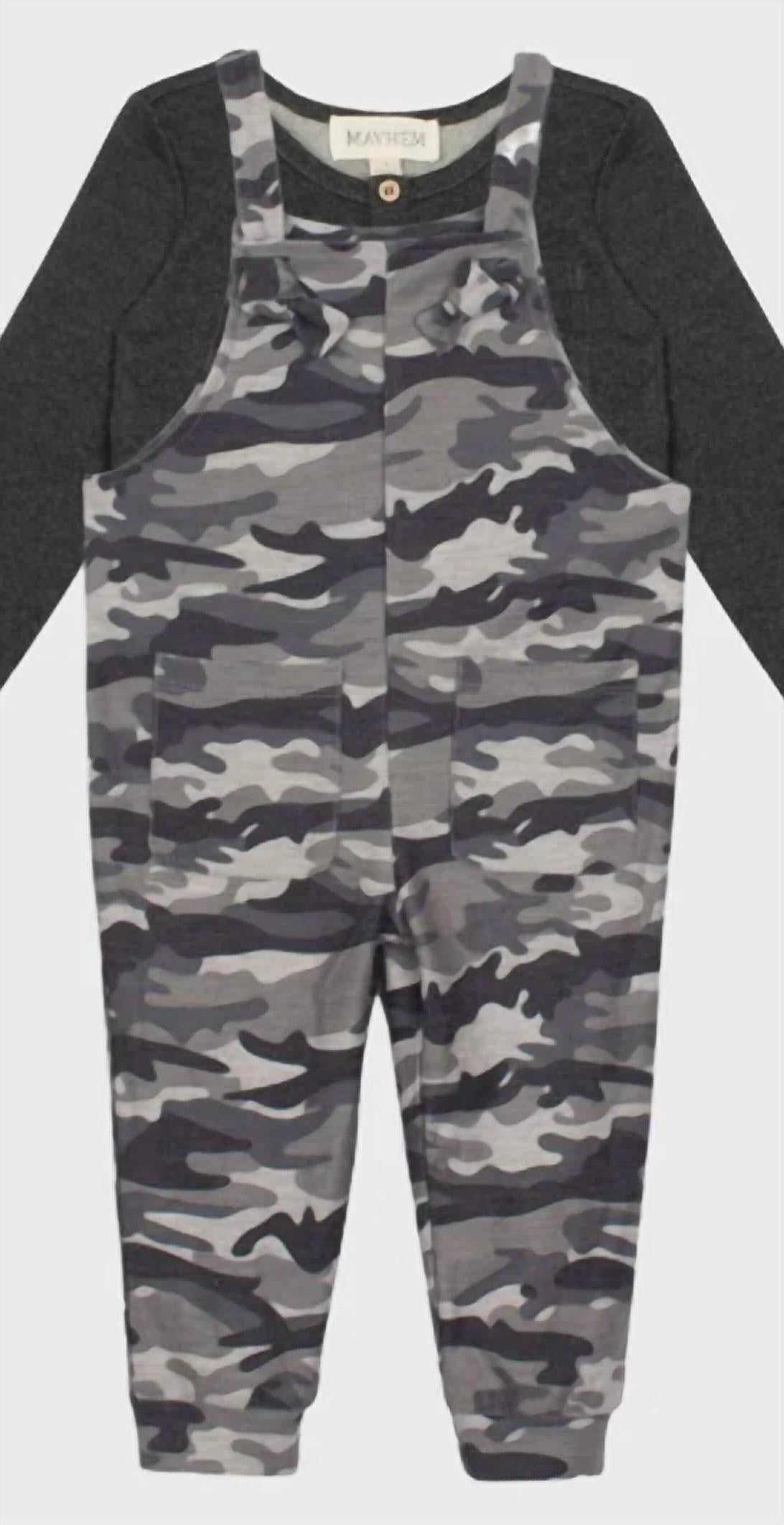 Boy's 2-Piece Camo Jumper With Top