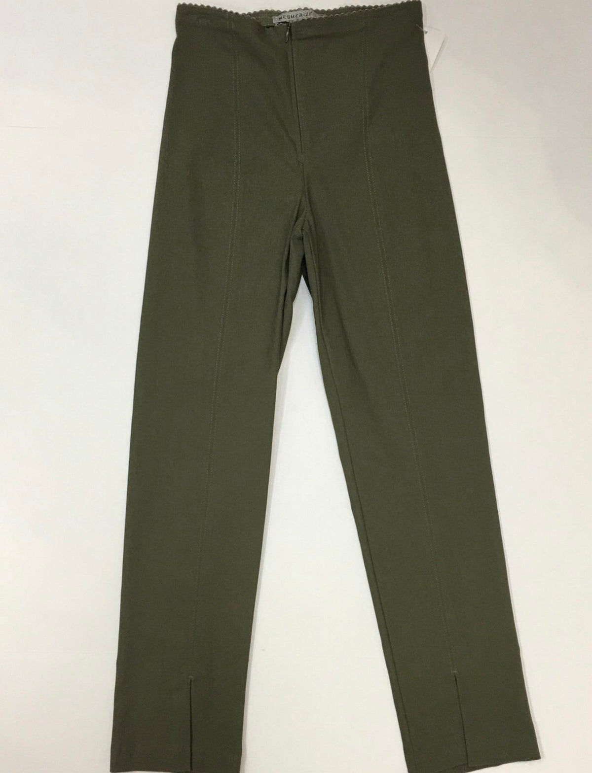 Zip FrontLong Pants w/slit