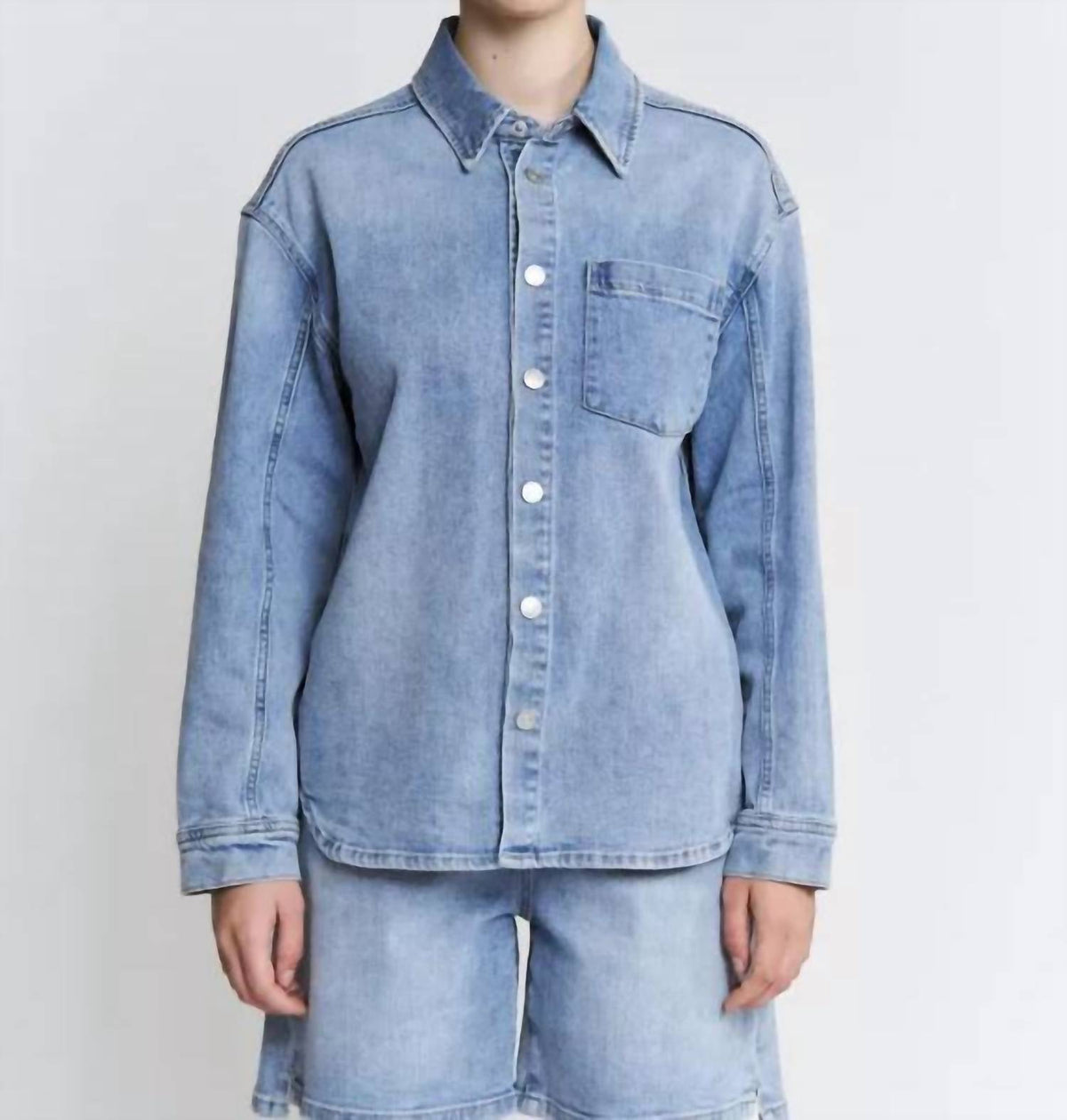 Denim Long Sleeve Shirt