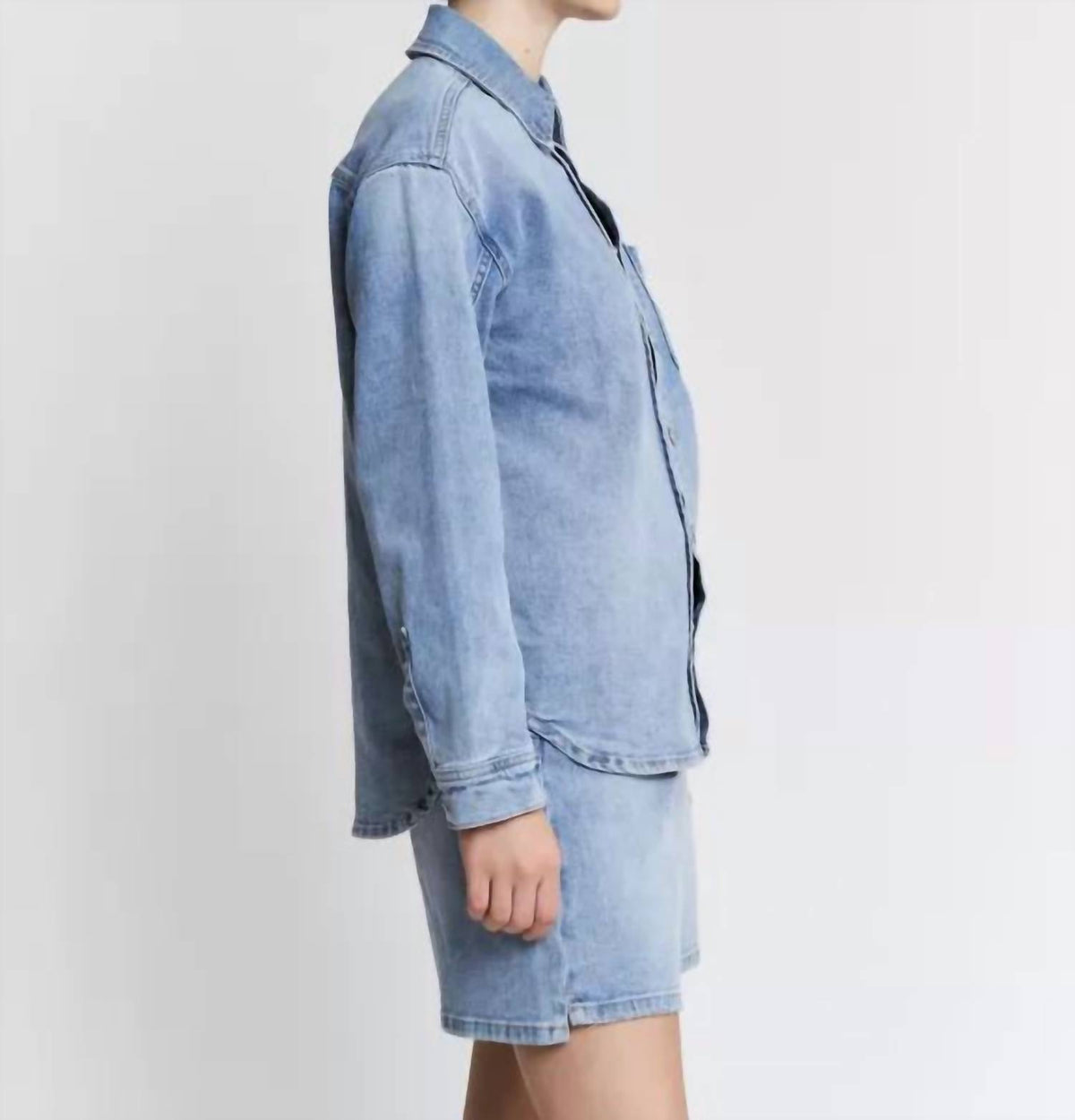 Denim Long Sleeve Shirt