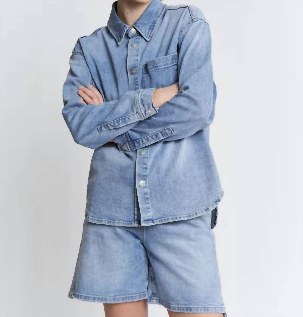Denim Long Sleeve Shirt