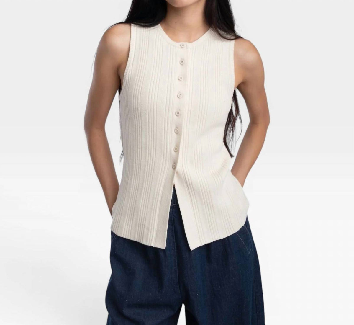 Mix Rib Vest