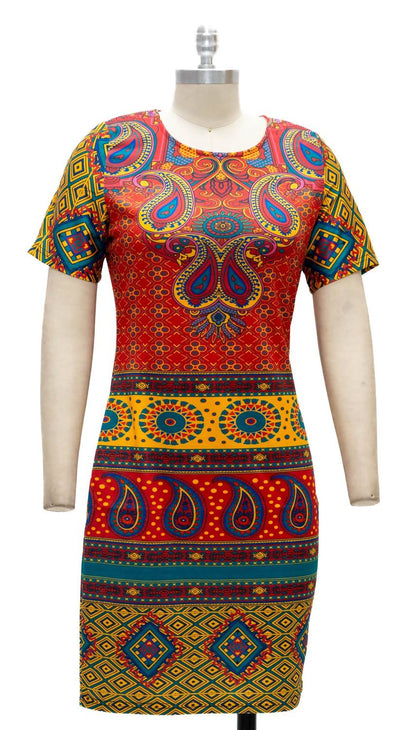 Paisley Print Dress