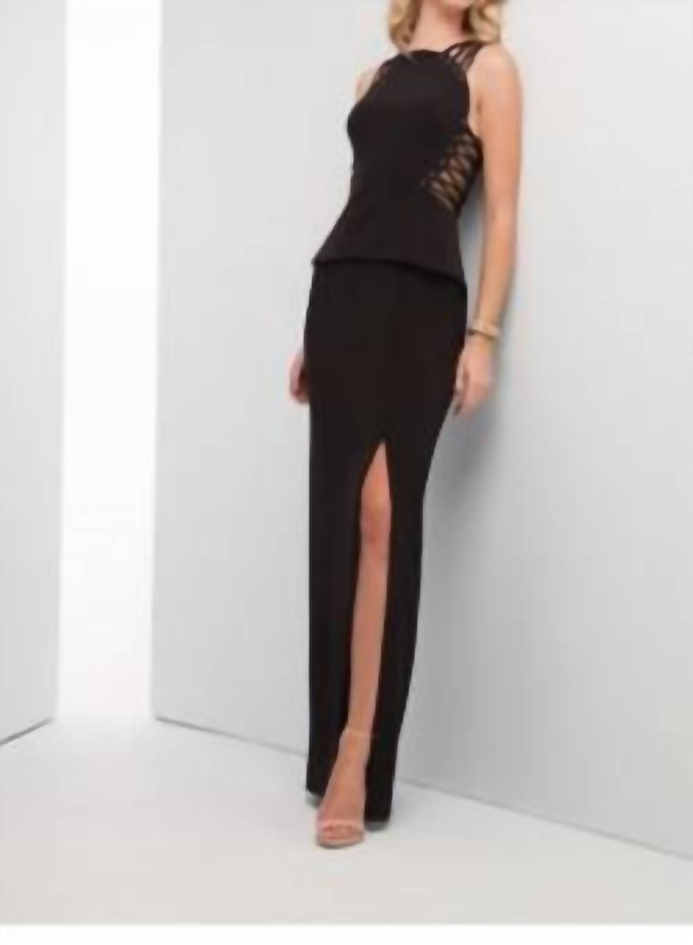 Long crepe dress
