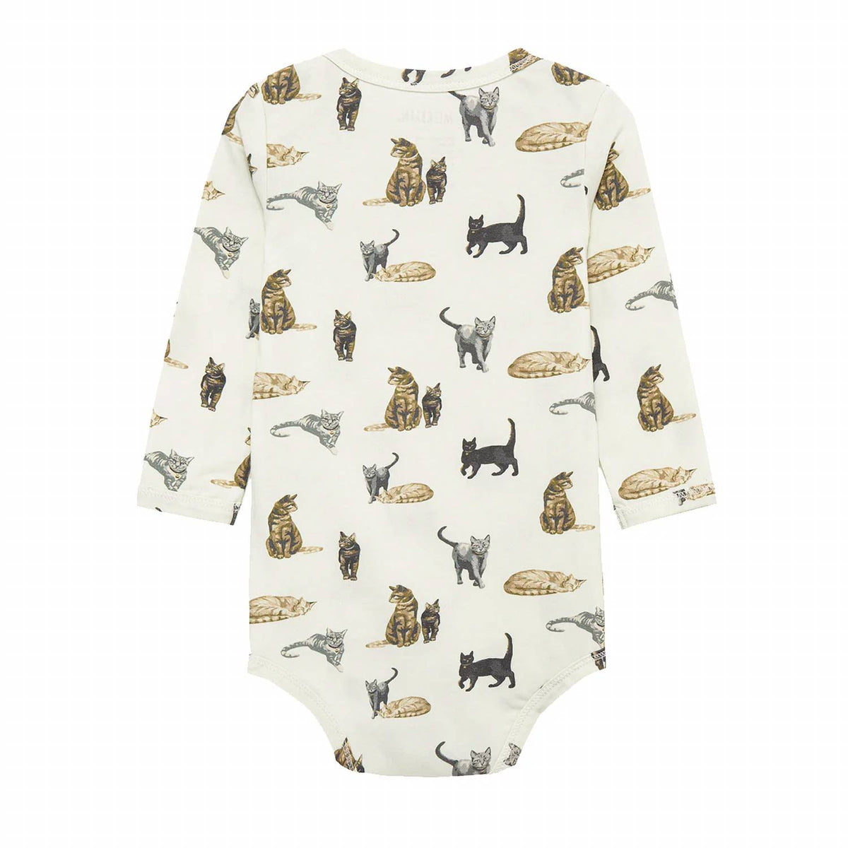 Baby's Cat Cotton Stretch Long Sleeve One Piece