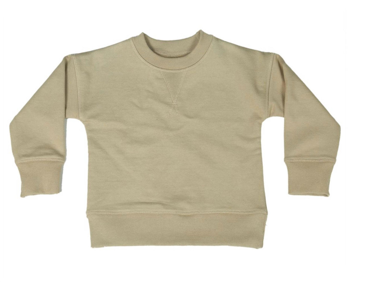 Boy's Solid French Terry Pullover Sweater