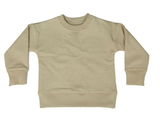 Boy's Solid French Terry Pullover Sweater