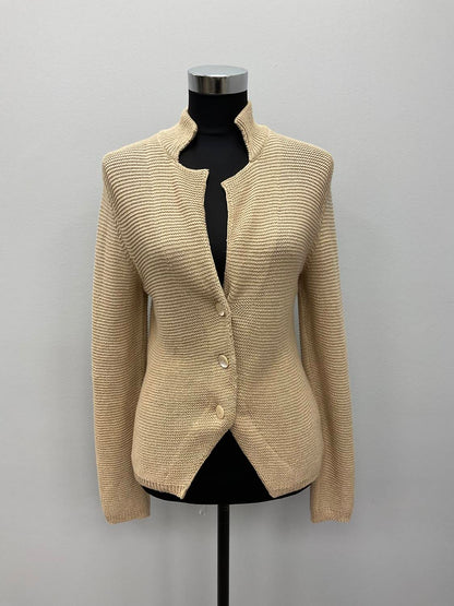 button linen/cotton cardigan