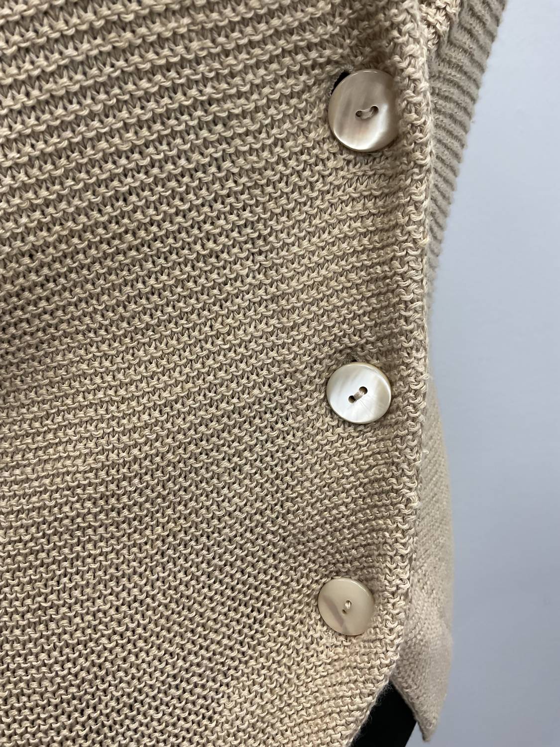 button linen/cotton cardigan