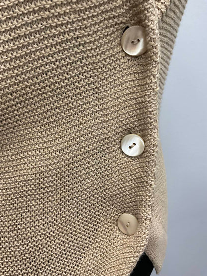 button linen/cotton cardigan