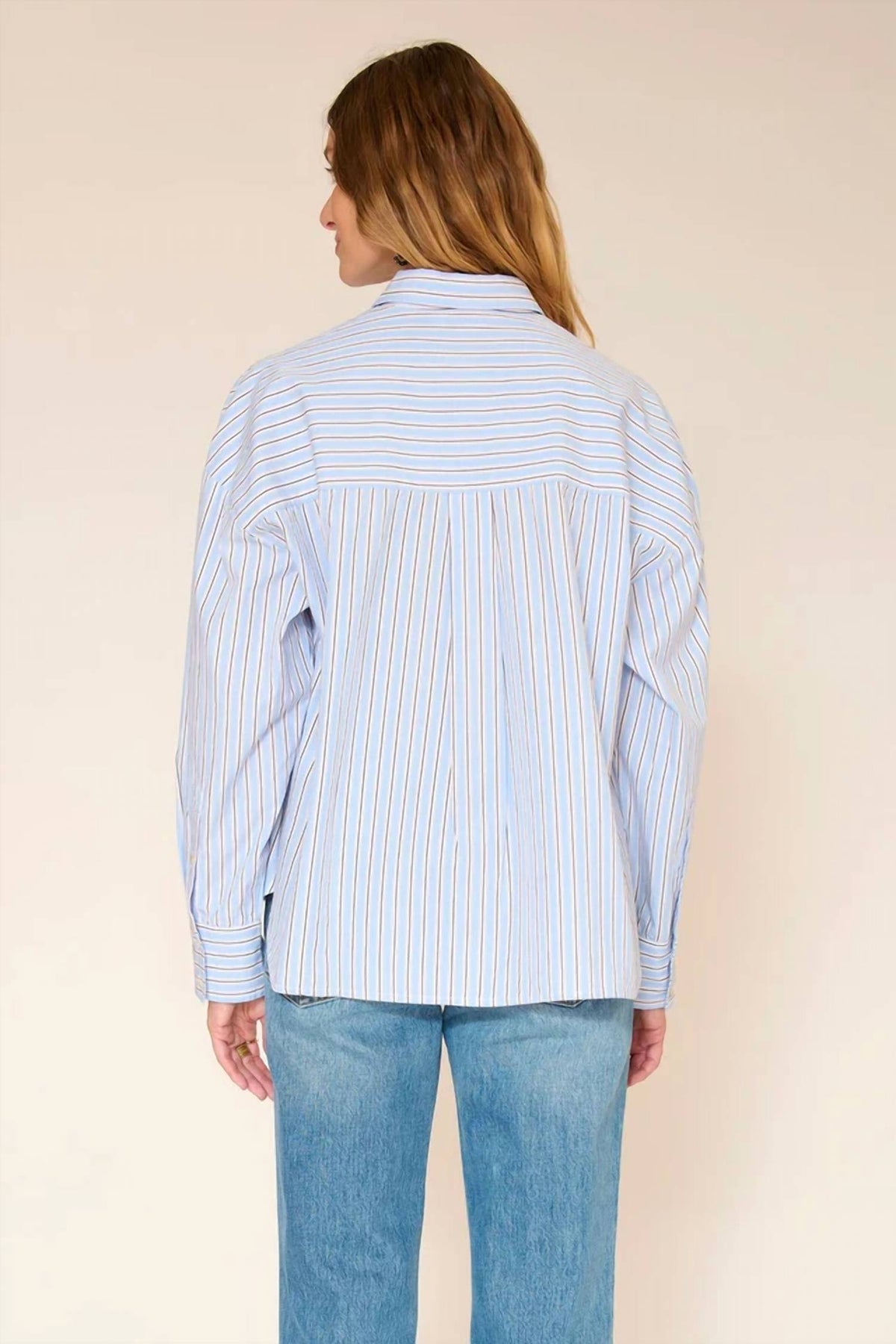 Christobel Striped Embroidered Blouse Shirt