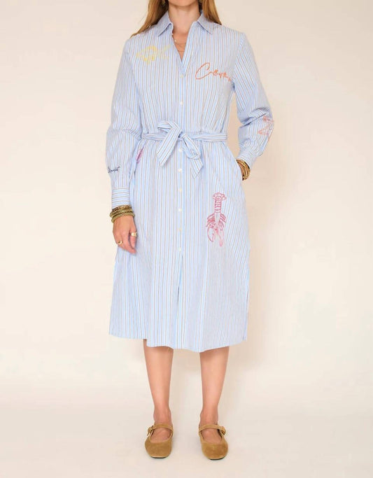 Ribel Striped Midi Dress