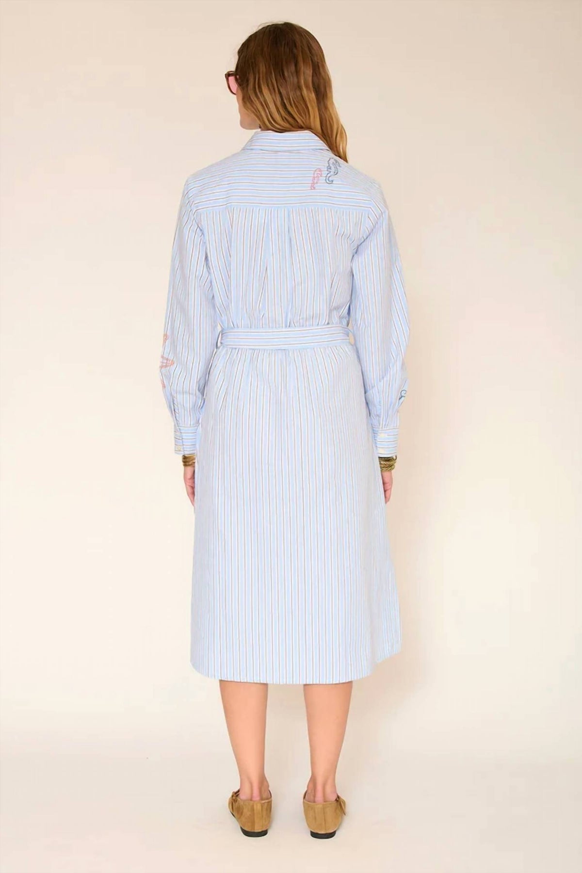 Ribel Striped Midi Dress