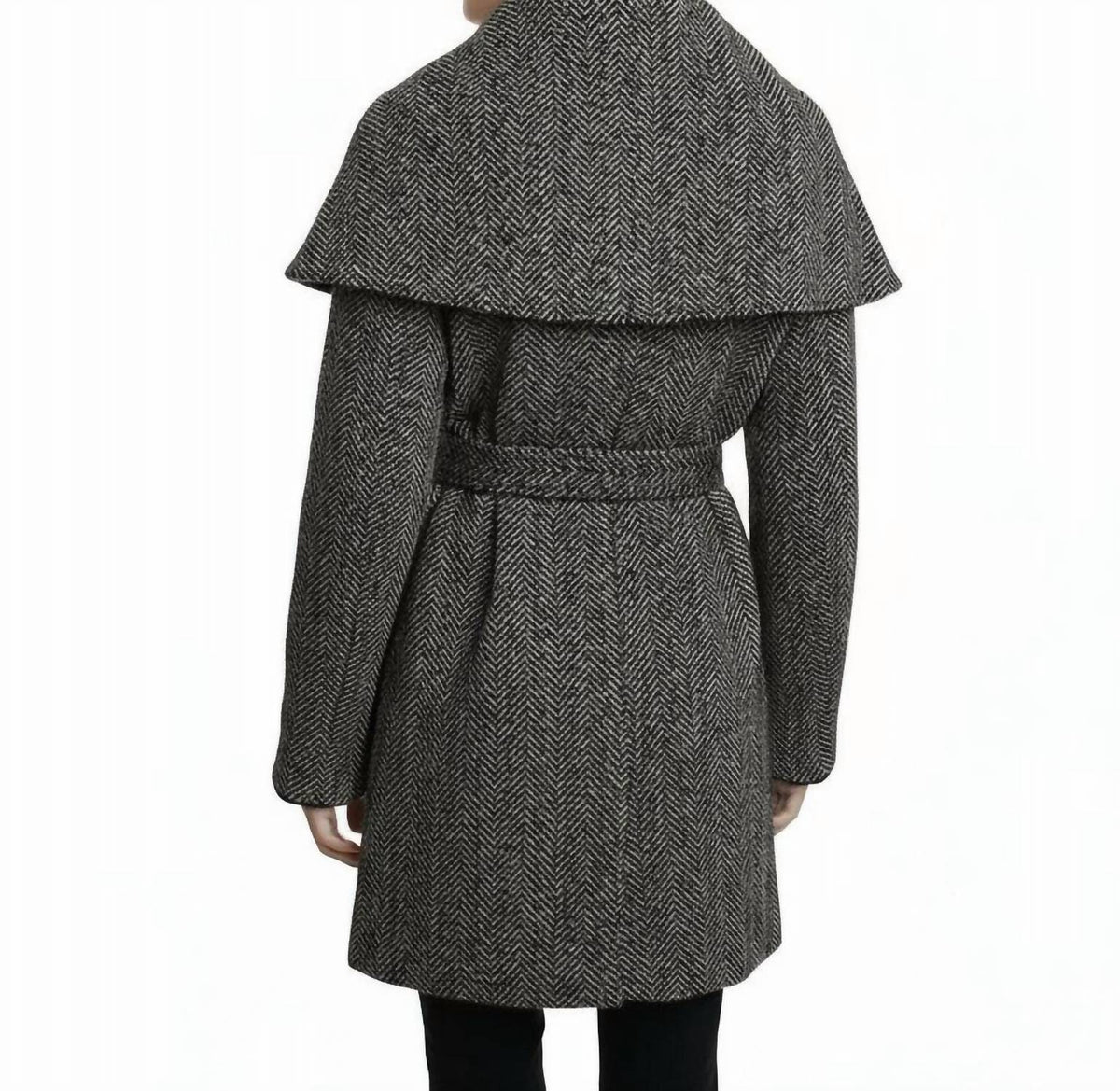 Asymmetrical Shawl Collar Coat
