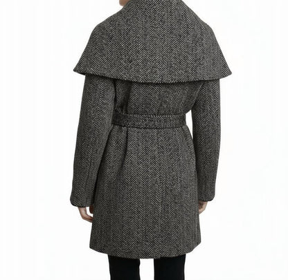 Asymmetrical Shawl Collar Coat