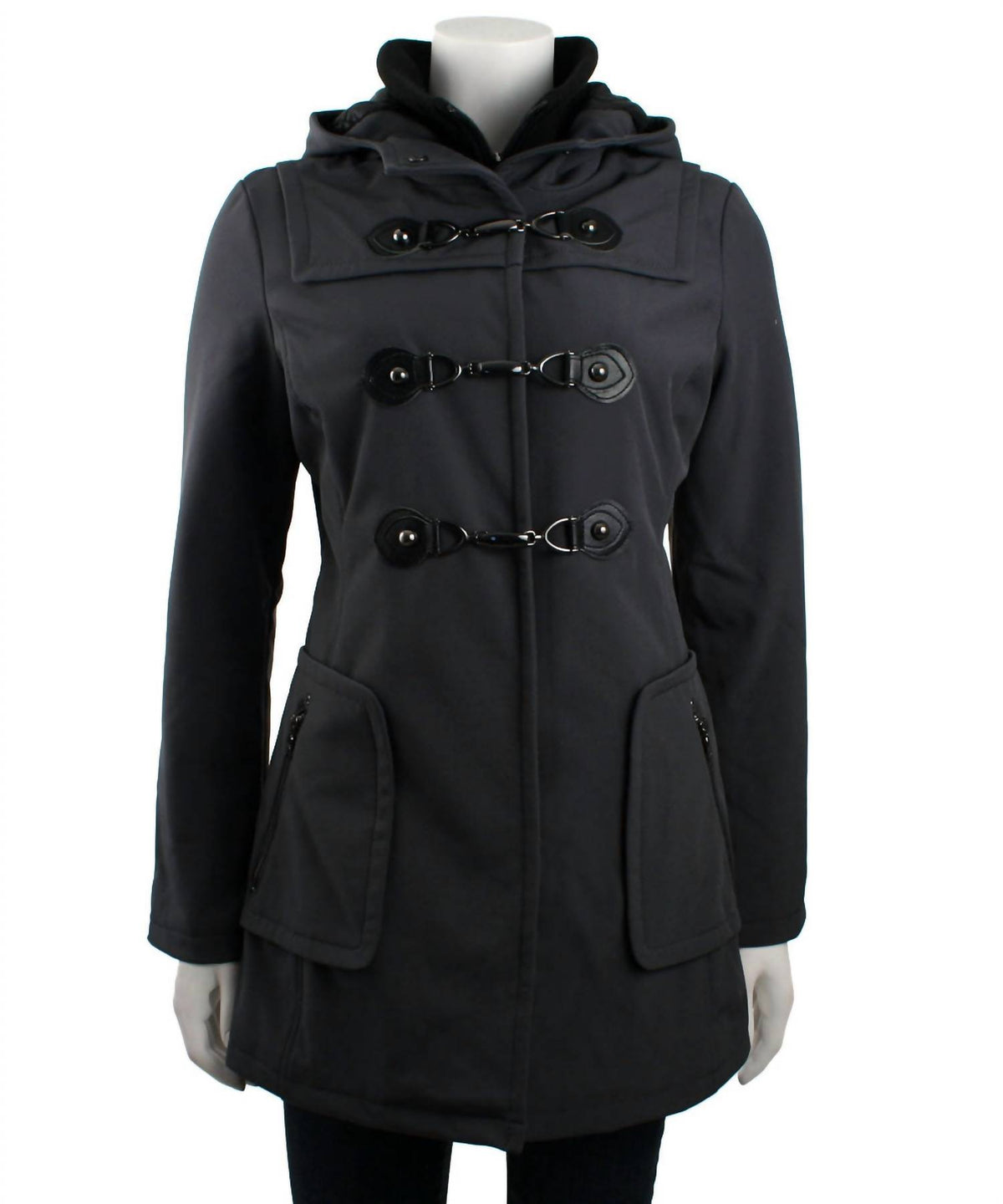 Soft-shell Toggle Hooded Coat